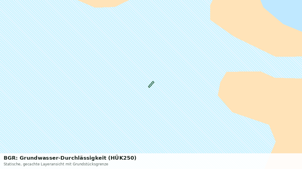 Statische Kartenansicht: BGR: Grundwasser-Durchlässigkeit (HÜK250)