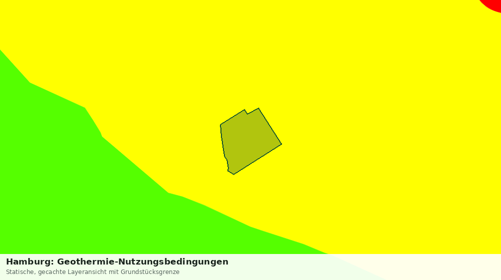 Statische Kartenansicht: Hamburg: Geothermie-Nutzungsbedingungen