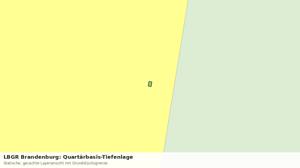 Statische Kartenansicht: LBGR Brandenburg: Quartärbasis-Tiefenlage