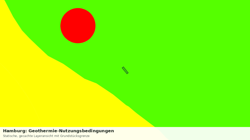 Statische Kartenansicht: Hamburg: Geothermie-Nutzungsbedingungen