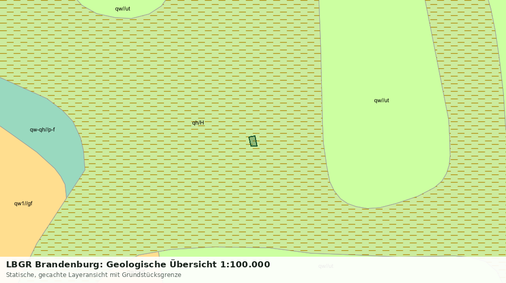 Statische Kartenansicht: LBGR Brandenburg: Geologische Übersicht 1:100.000