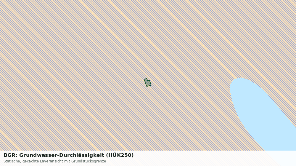 Statische Kartenansicht: BGR: Grundwasser-Durchlässigkeit (HÜK250)