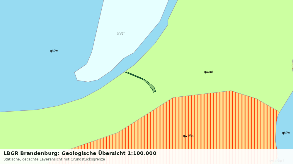 Statische Kartenansicht: LBGR Brandenburg: Geologische Übersicht 1:100.000