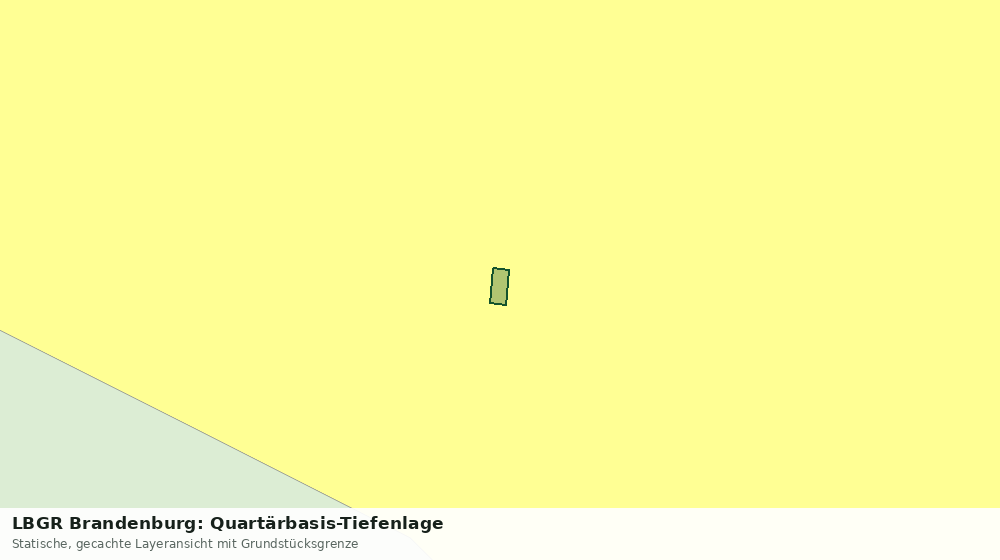 Statische Kartenansicht: LBGR Brandenburg: Quartärbasis-Tiefenlage