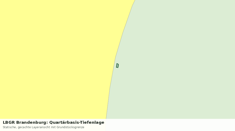 Statische Kartenansicht: LBGR Brandenburg: Quartärbasis-Tiefenlage
