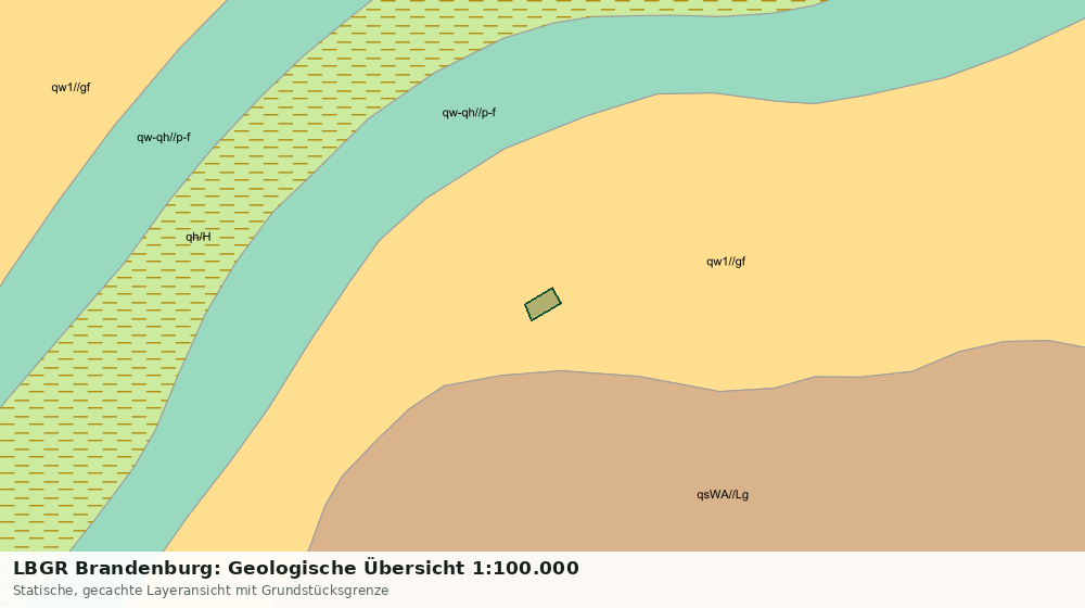 Statische Kartenansicht: LBGR Brandenburg: Geologische Übersicht 1:100.000