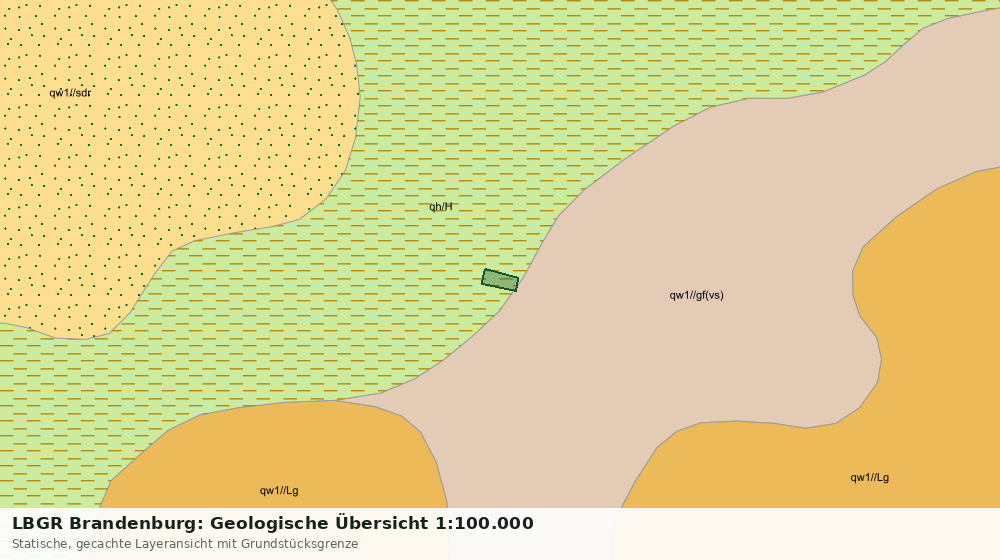 Statische Kartenansicht: LBGR Brandenburg: Geologische Übersicht 1:100.000