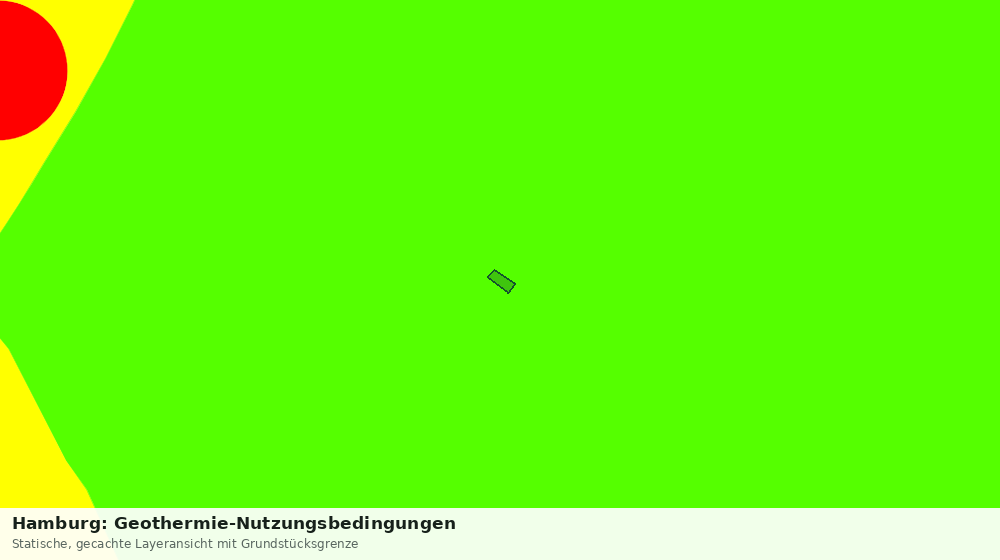 Statische Kartenansicht: Hamburg: Geothermie-Nutzungsbedingungen
