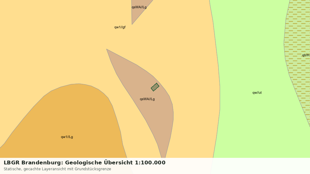 Statische Kartenansicht: LBGR Brandenburg: Geologische Übersicht 1:100.000