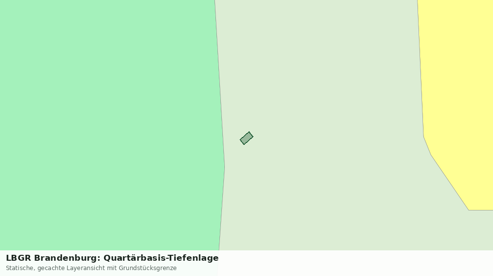 Statische Kartenansicht: LBGR Brandenburg: Quartärbasis-Tiefenlage