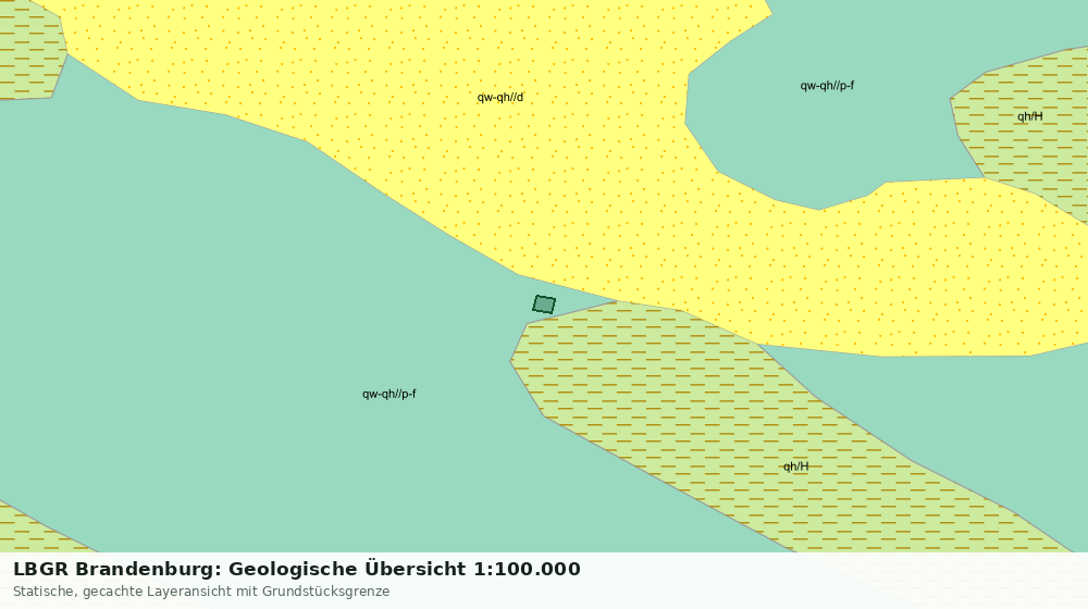 Statische Kartenansicht: LBGR Brandenburg: Geologische Übersicht 1:100.000