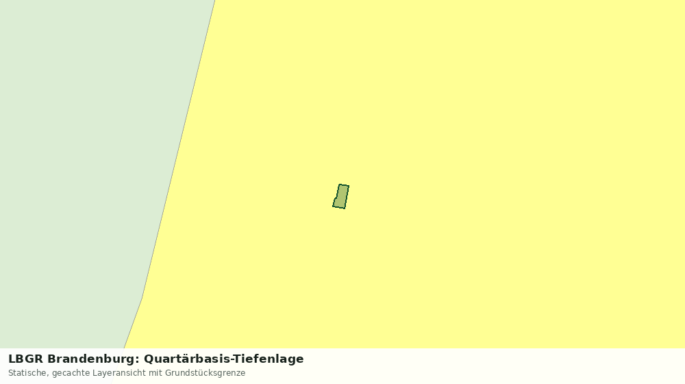 Statische Kartenansicht: LBGR Brandenburg: Quartärbasis-Tiefenlage