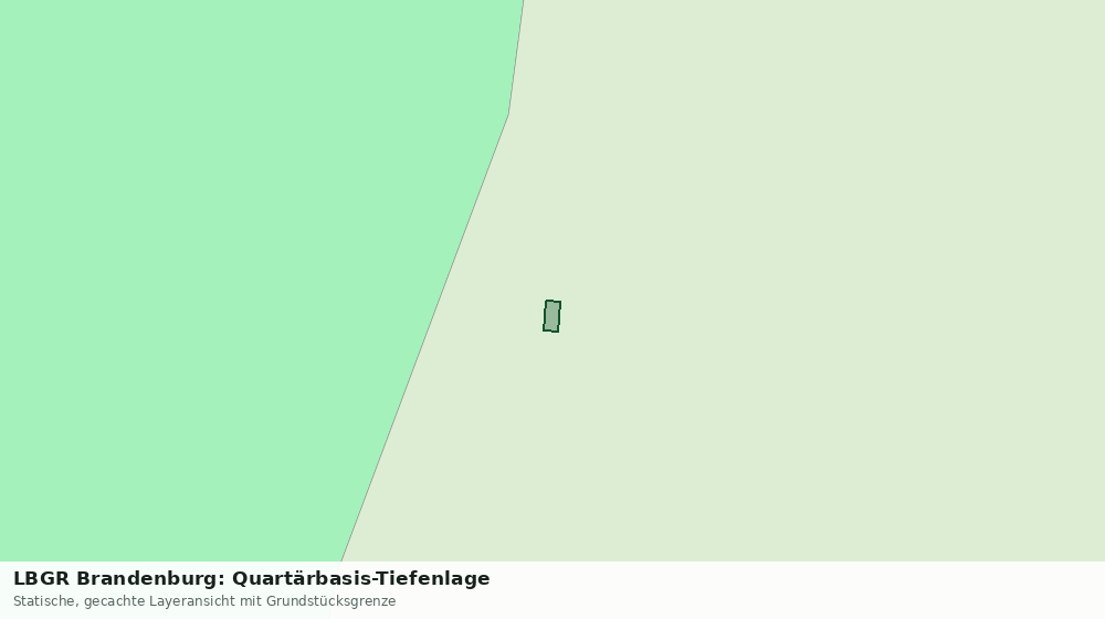 Statische Kartenansicht: LBGR Brandenburg: Quartärbasis-Tiefenlage