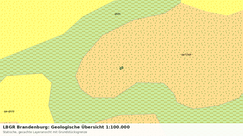 Statische Kartenansicht: LBGR Brandenburg: Geologische Übersicht 1:100.000