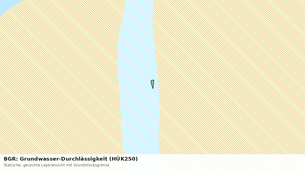 Statische Kartenansicht: BGR: Grundwasser-Durchlässigkeit (HÜK250)
