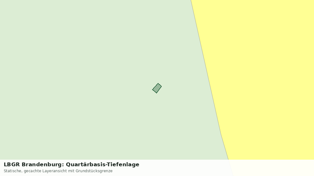 Statische Kartenansicht: LBGR Brandenburg: Quartärbasis-Tiefenlage