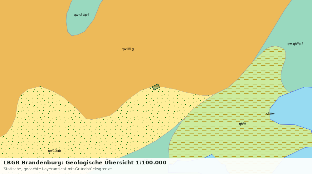 Statische Kartenansicht: LBGR Brandenburg: Geologische Übersicht 1:100.000