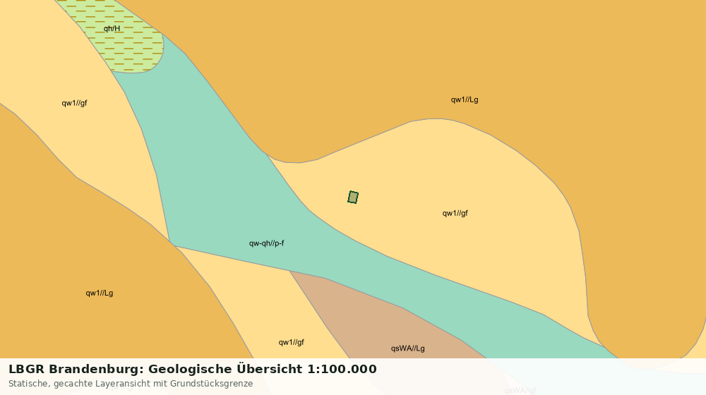 Statische Kartenansicht: LBGR Brandenburg: Geologische Übersicht 1:100.000