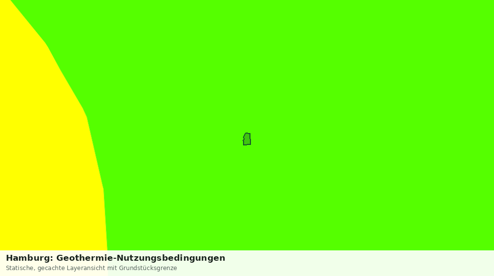 Statische Kartenansicht: Hamburg: Geothermie-Nutzungsbedingungen