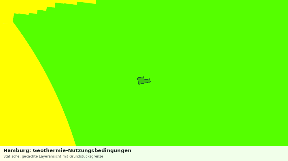 Statische Kartenansicht: Hamburg: Geothermie-Nutzungsbedingungen