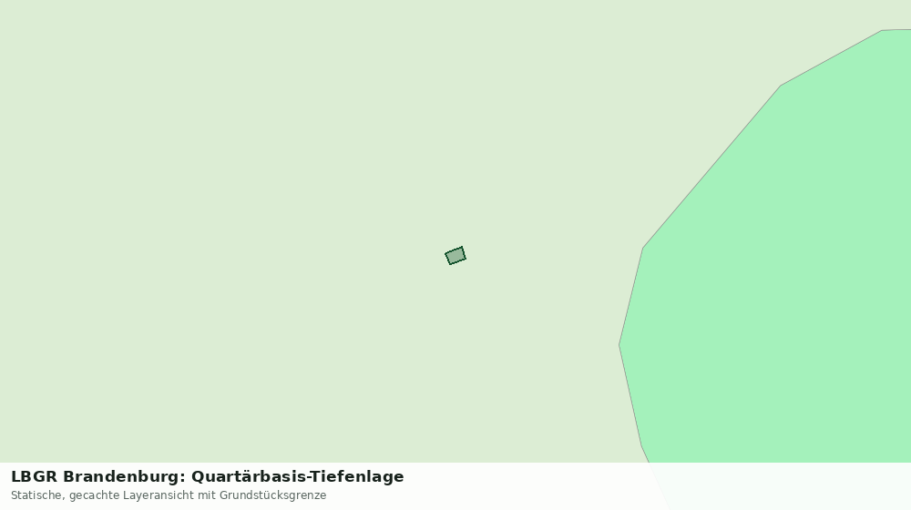 Statische Kartenansicht: LBGR Brandenburg: Quartärbasis-Tiefenlage