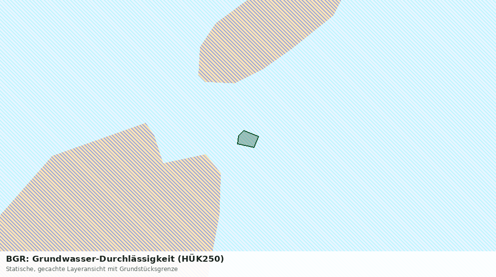 Statische Kartenansicht: BGR: Grundwasser-Durchlässigkeit (HÜK250)