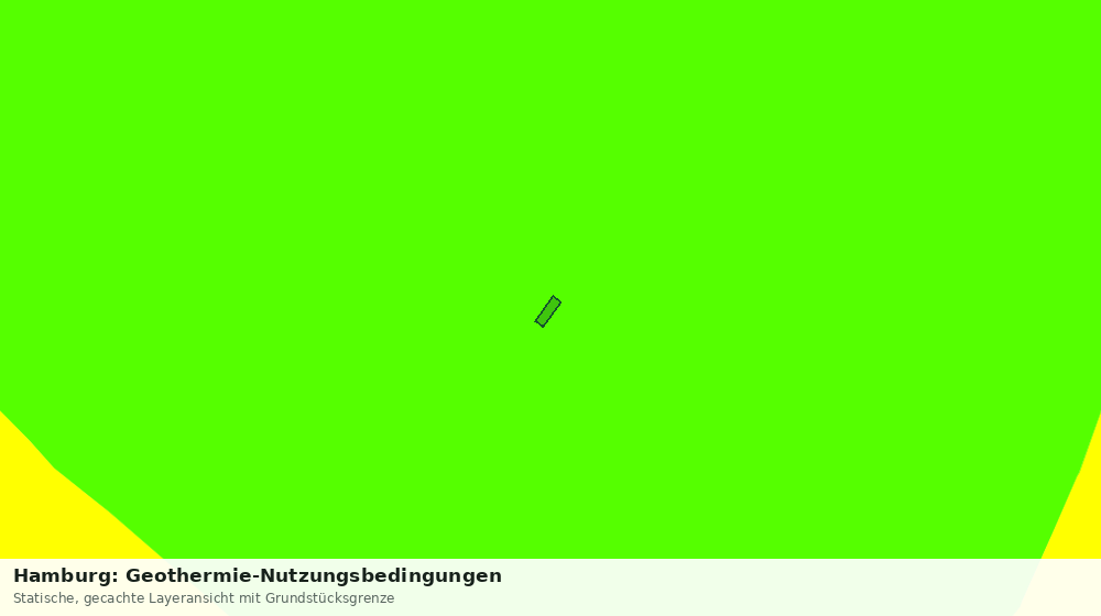 Statische Kartenansicht: Hamburg: Geothermie-Nutzungsbedingungen
