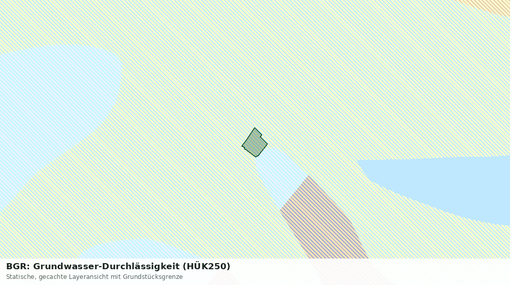 Statische Kartenansicht: BGR: Grundwasser-Durchlässigkeit (HÜK250)