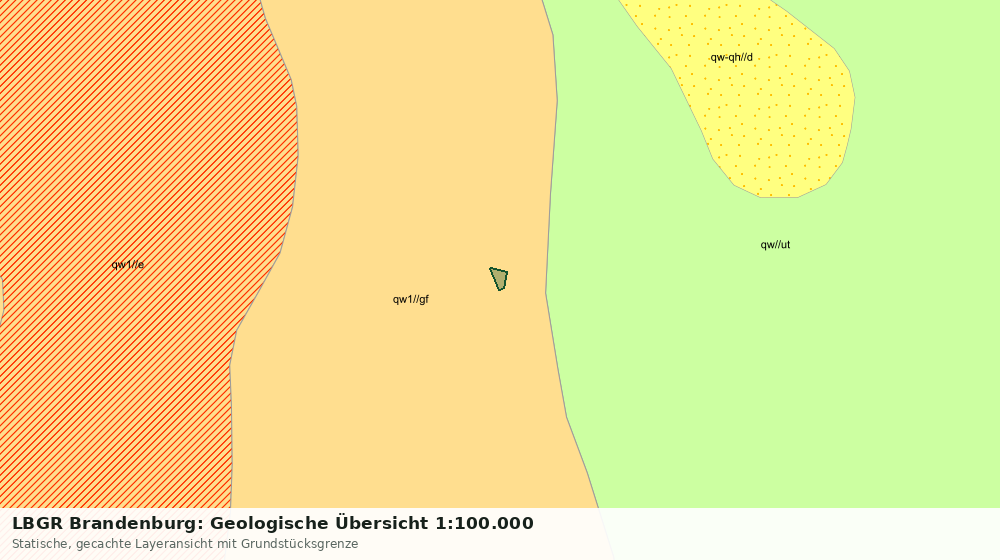 Statische Kartenansicht: LBGR Brandenburg: Geologische Übersicht 1:100.000