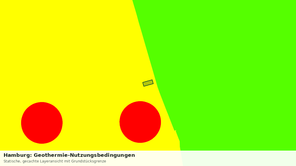 Statische Kartenansicht: Hamburg: Geothermie-Nutzungsbedingungen