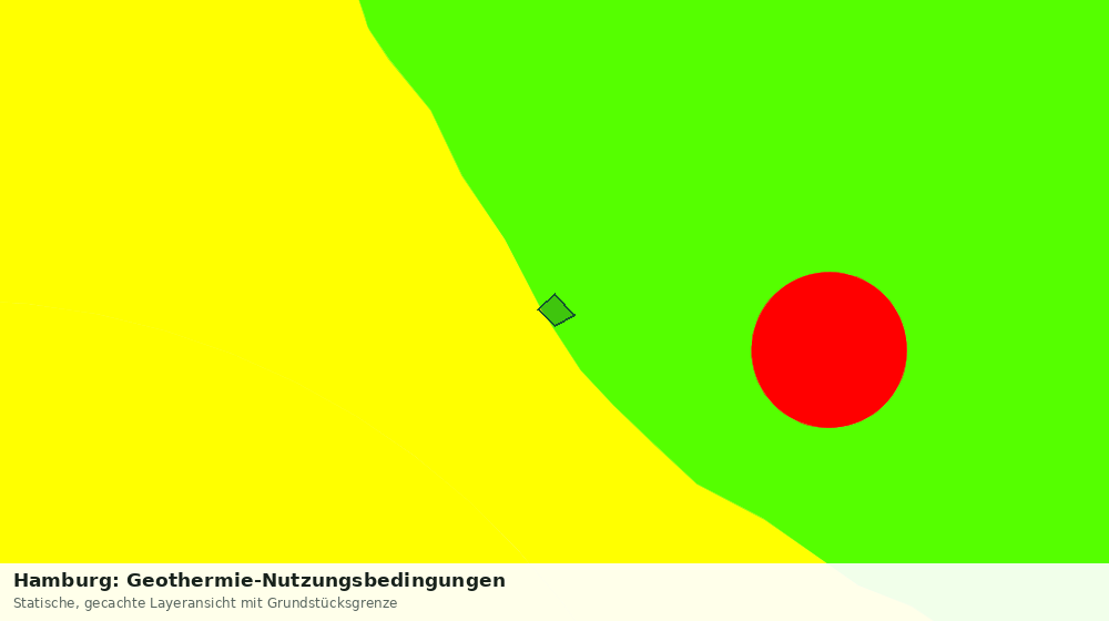 Statische Kartenansicht: Hamburg: Geothermie-Nutzungsbedingungen