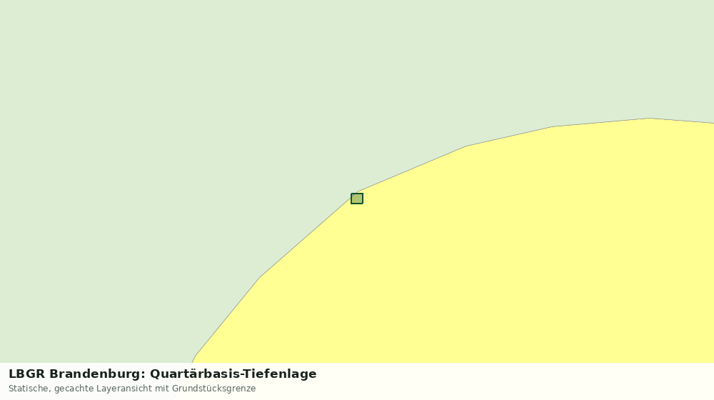 Statische Kartenansicht: LBGR Brandenburg: Quartärbasis-Tiefenlage