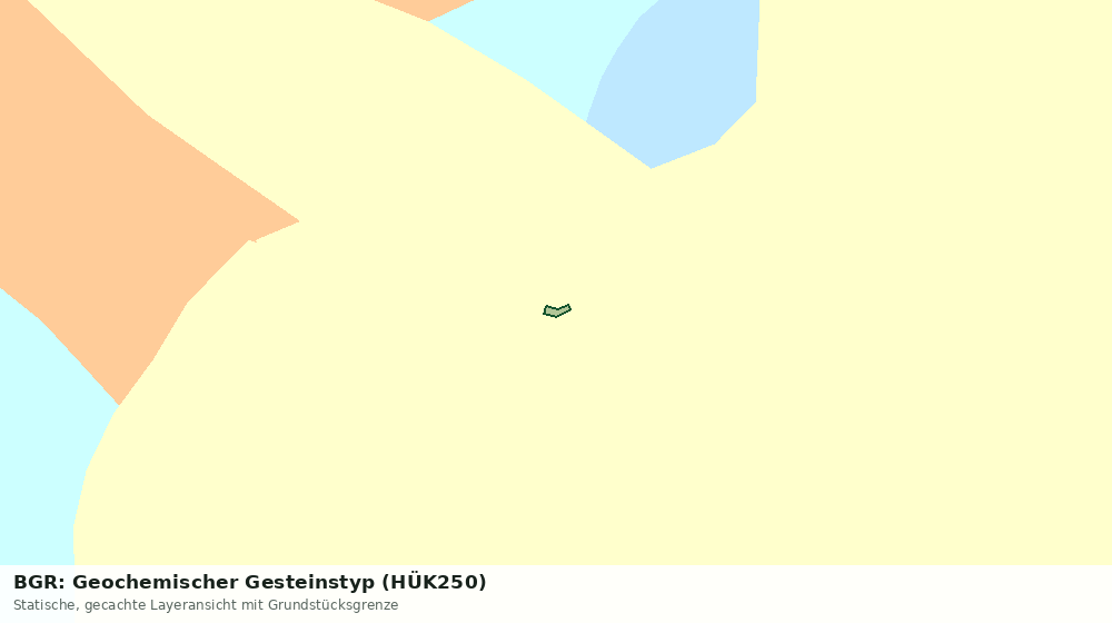 Statische Kartenansicht: BGR: Geochemischer Gesteinstyp (HÜK250)