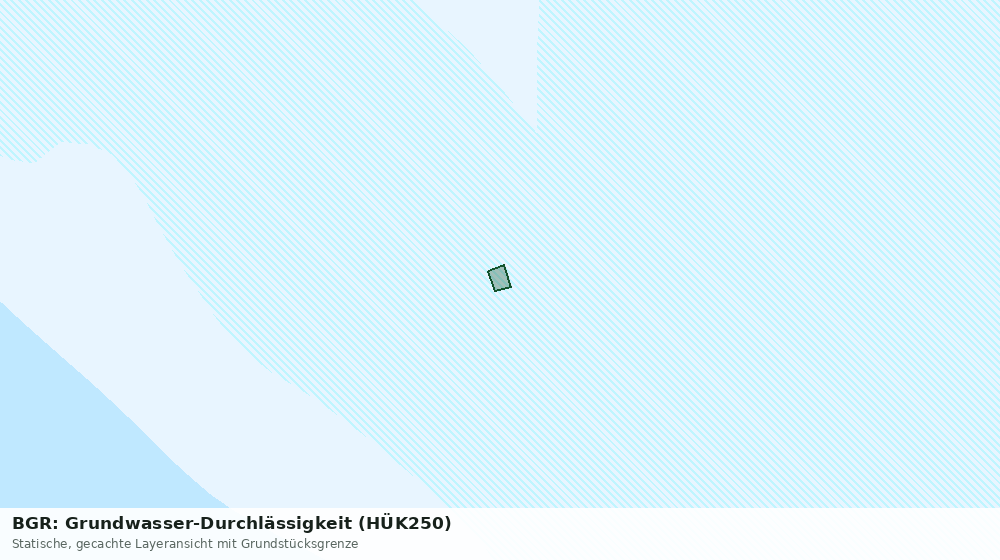 Statische Kartenansicht: BGR: Grundwasser-Durchlässigkeit (HÜK250)