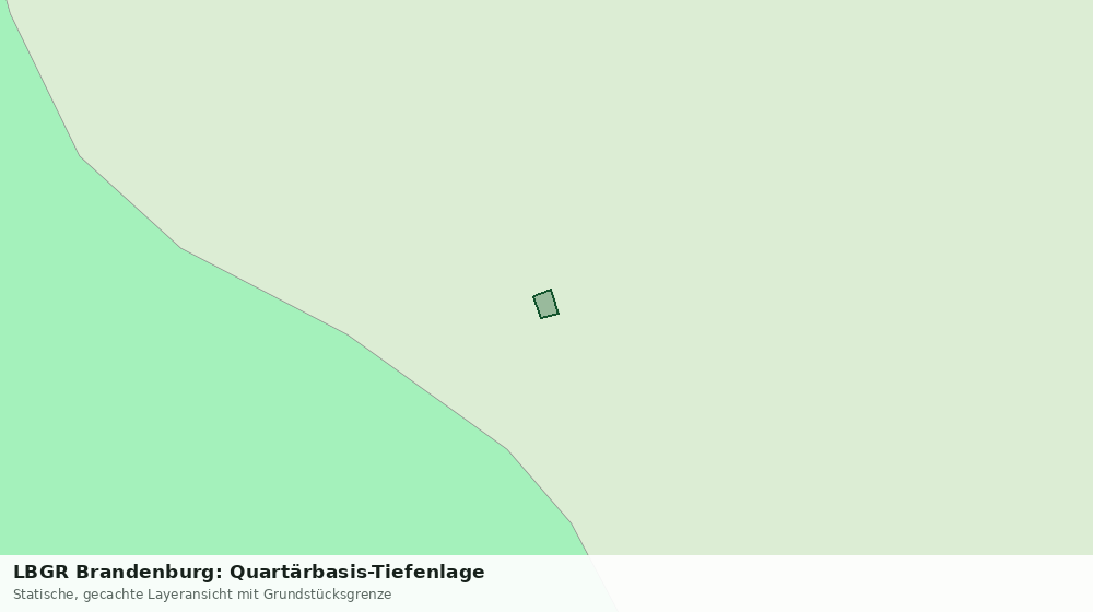 Statische Kartenansicht: LBGR Brandenburg: Quartärbasis-Tiefenlage