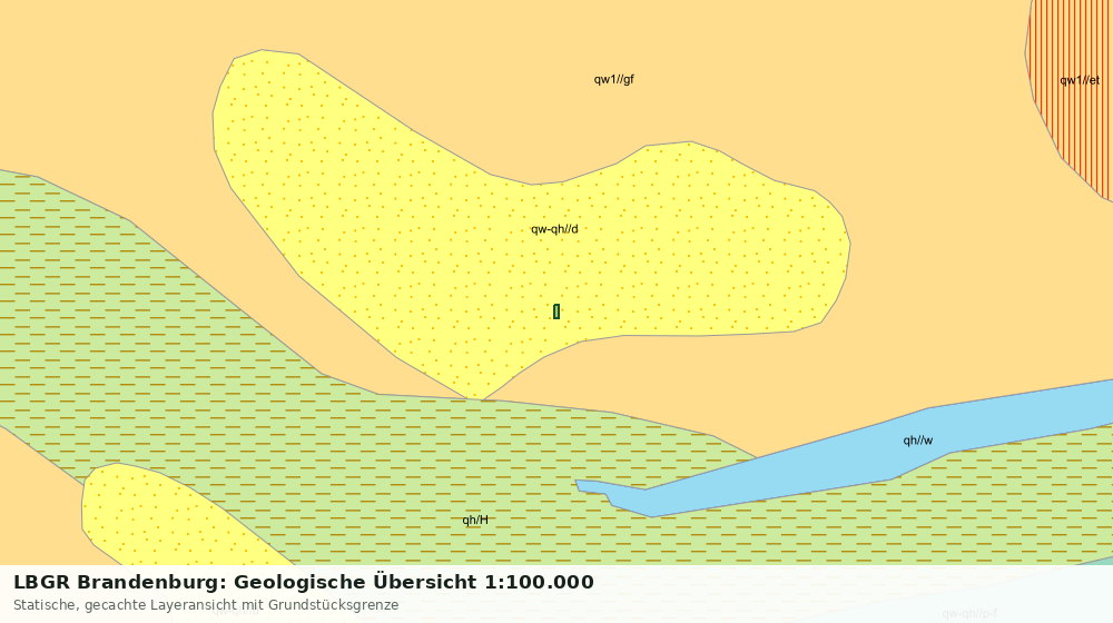 Statische Kartenansicht: LBGR Brandenburg: Geologische Übersicht 1:100.000