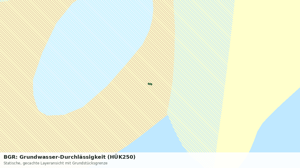 Statische Kartenansicht: BGR: Grundwasser-Durchlässigkeit (HÜK250)