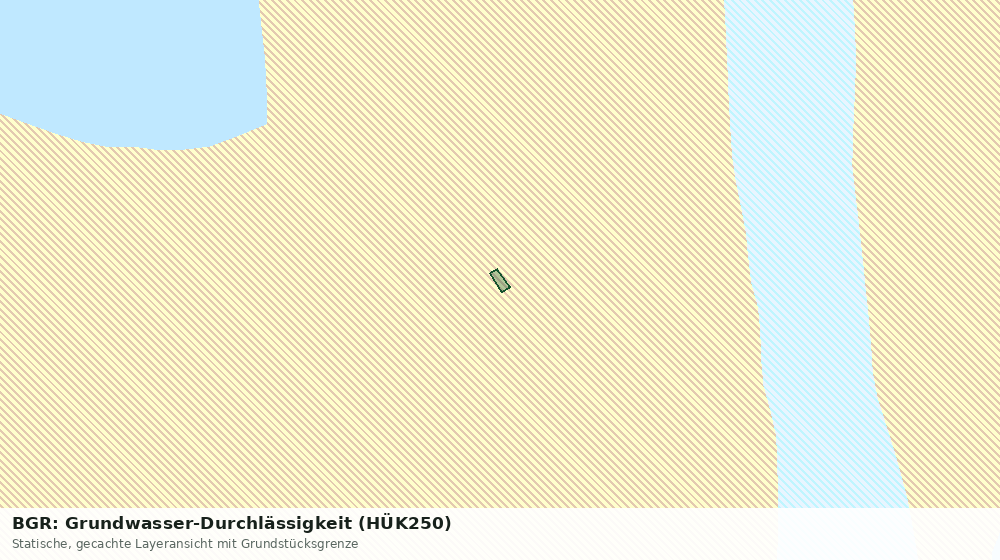 Statische Kartenansicht: BGR: Grundwasser-Durchlässigkeit (HÜK250)
