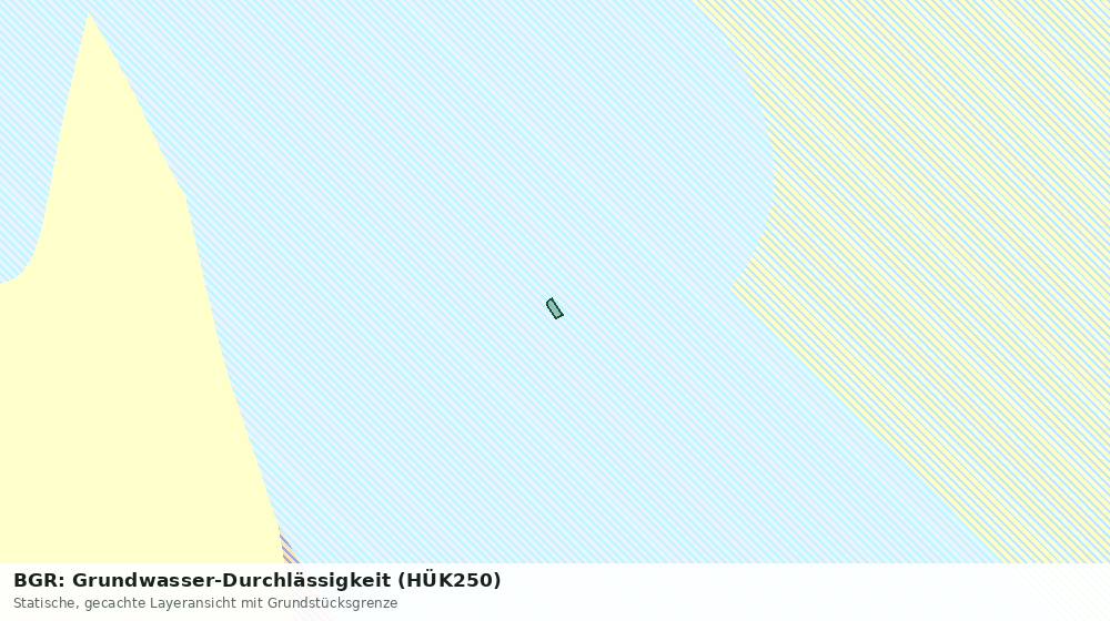 Statische Kartenansicht: BGR: Grundwasser-Durchlässigkeit (HÜK250)
