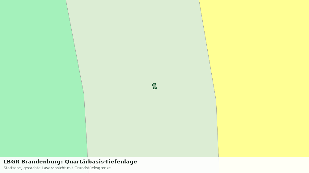 Statische Kartenansicht: LBGR Brandenburg: Quartärbasis-Tiefenlage