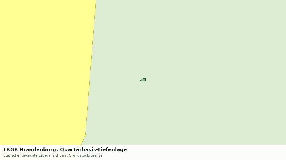 Statische Kartenansicht: LBGR Brandenburg: Quartärbasis-Tiefenlage