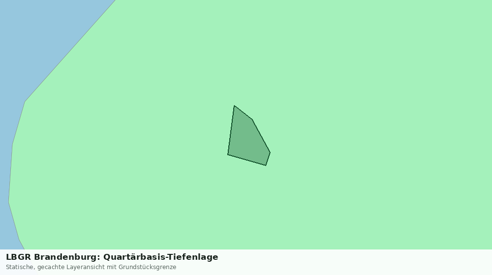 Statische Kartenansicht: LBGR Brandenburg: Quartärbasis-Tiefenlage
