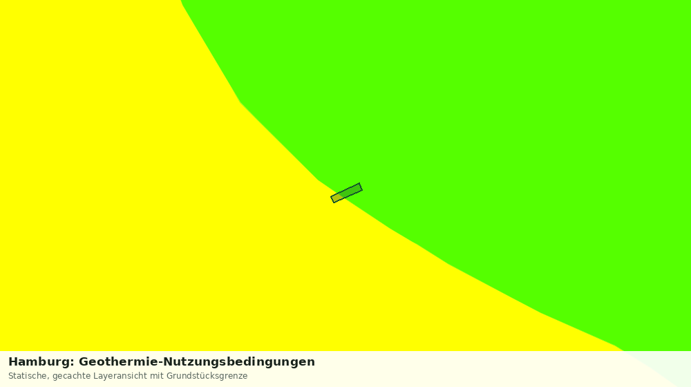 Statische Kartenansicht: Hamburg: Geothermie-Nutzungsbedingungen