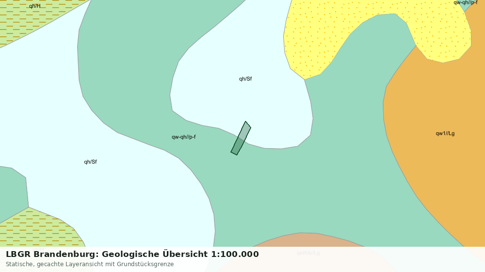 Statische Kartenansicht: LBGR Brandenburg: Geologische Übersicht 1:100.000