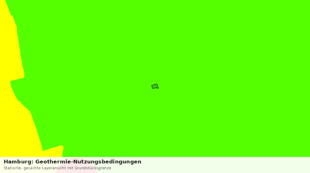 Statische Kartenansicht: Hamburg: Geothermie-Nutzungsbedingungen