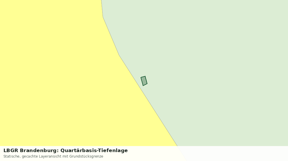 Statische Kartenansicht: LBGR Brandenburg: Quartärbasis-Tiefenlage