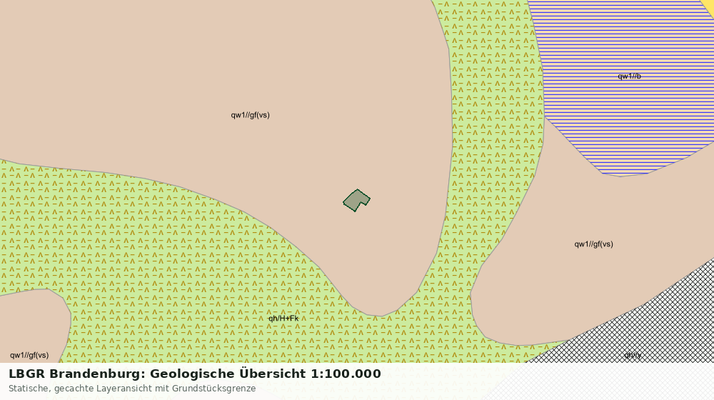 Statische Kartenansicht: LBGR Brandenburg: Geologische Übersicht 1:100.000