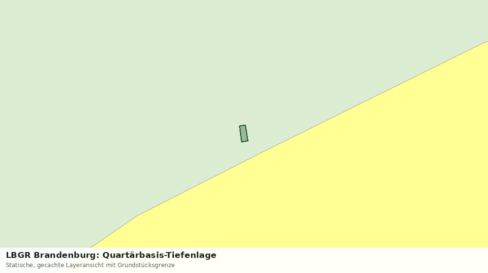 Statische Kartenansicht: LBGR Brandenburg: Quartärbasis-Tiefenlage