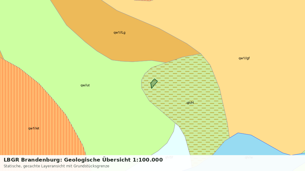 Statische Kartenansicht: LBGR Brandenburg: Geologische Übersicht 1:100.000