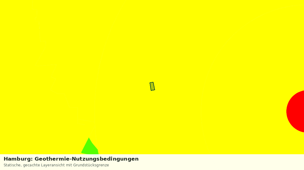 Statische Kartenansicht: Hamburg: Geothermie-Nutzungsbedingungen